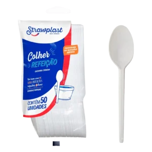 Colher de plástico - Strawplast c/ 50un