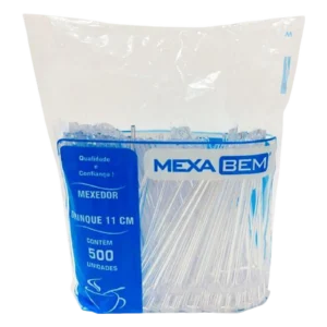 Mexedor plastico - Mexa Bem 11cm c/ 500 unid.
