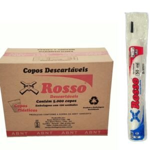 Copo Descartável 50 ml Caixa c/ 5000 unid. - Rosso