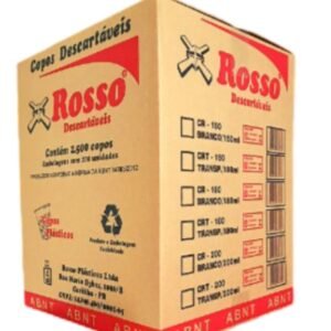Copo Descartável Transparente 180 ml Rosso c/ 2500 unid.