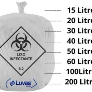 Saco de Lixo Hospitalar 60 Litros c/ 100 Unid.